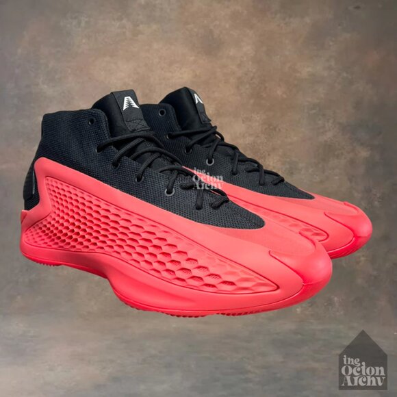 Size 9.5 Adidas AE 1 Anthony Edwards Basketball Sneakers 'Pure Ruby' IG6669 New - Picture 1 of 8